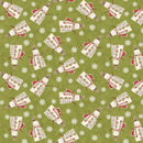 White Christmas - Snowmen Green