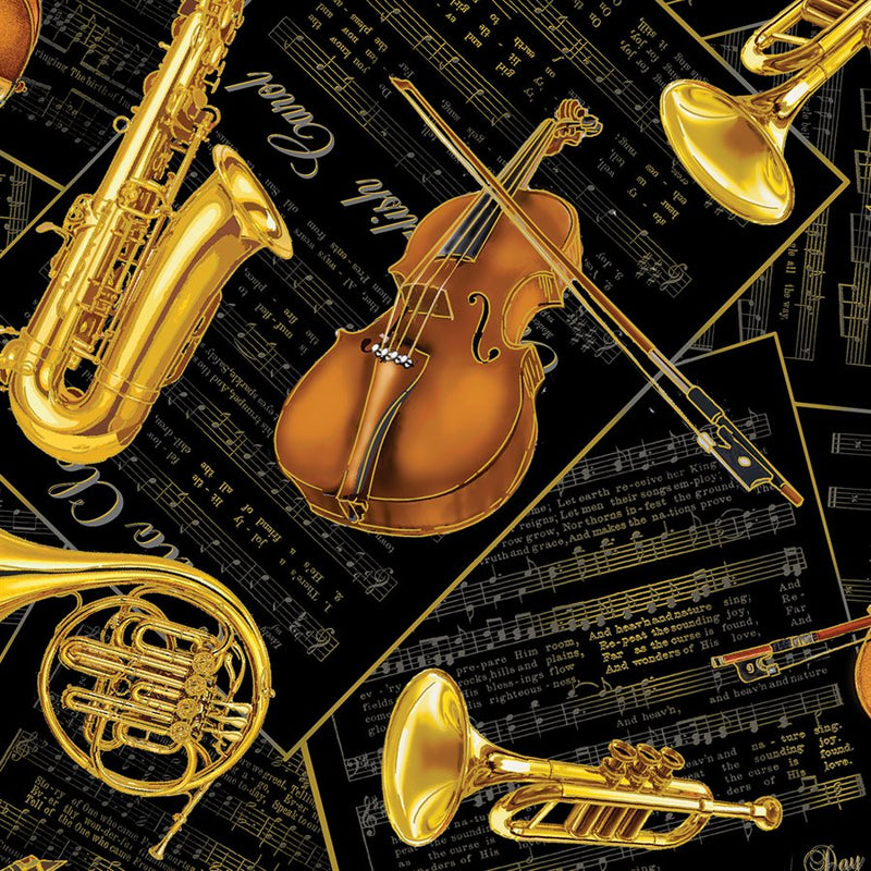 Christmas Musical - Strings and Brass - Black