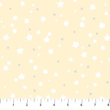 Snuggle Bunny FLANNEL - Stars on Yellow