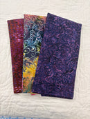 3 Metre Bundle - Eggplant Batik