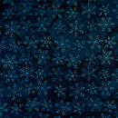 Batik by Mirah - Snowflakes - Navy