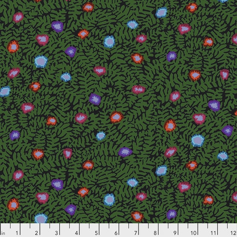 Kaffe Fassett Collective:   Moss Flower - Dark