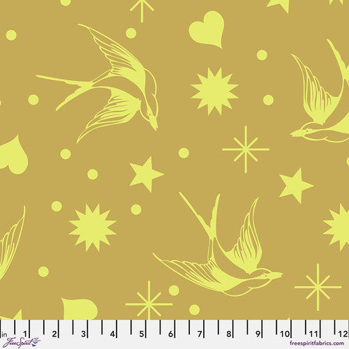 Tula Pink - Neon True Colors - Neon Fairy Flakes - Moonbeam