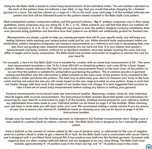 Bella Quilt Coat Pattern