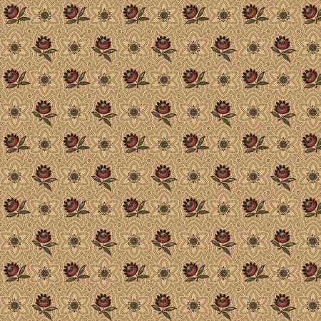 Sturbridge - Floral Rows - Beige