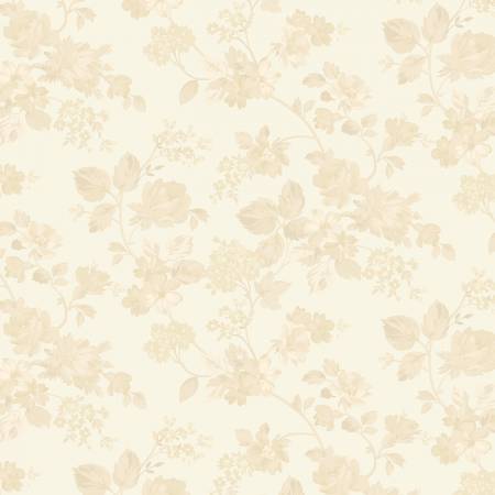 Birds of a Feather- Tonal Floral - Cream