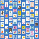 Salutations - Stamps - Blue