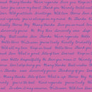 Salutations - Script - Purple