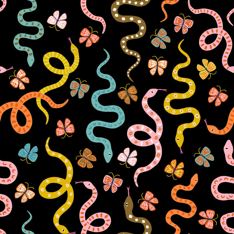 Ooh Lucky Lucky - Snakes - Black