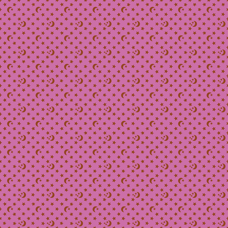 Ooh Lucky Lucky - Moon and Stars - Heliotrope