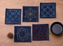 Sashiko Sampler -  Coasters