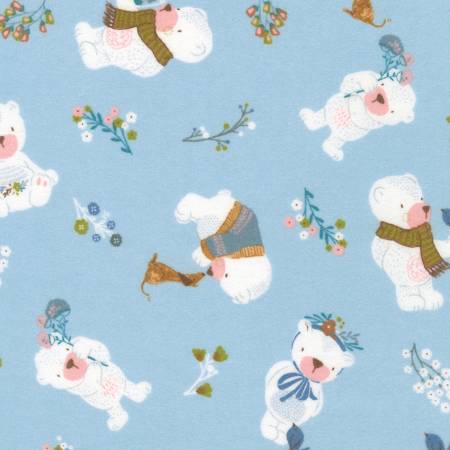 Winter Days FLANNEL - Bears - Breeze