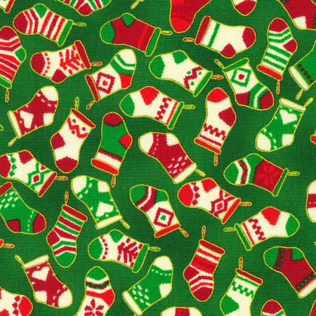 Holiday Charms - Stockings - Green
