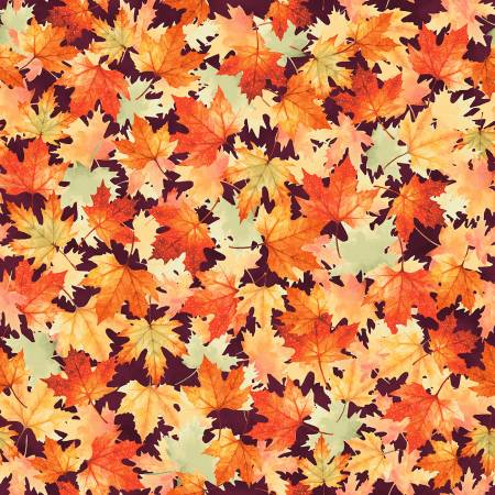 Fall Blooms - Maple Leaves - Dark