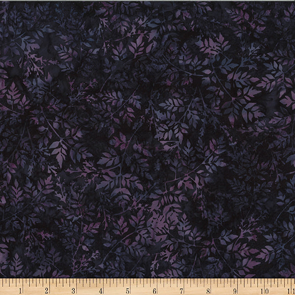 Bali Batik - Leaf Branch - Plum