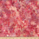 Bali Batik - Leaves - Carnation