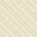 Sketchbook Garden - Diagonal Stripe - Cream