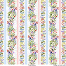 Meadow Blooms - Floral Border Stripe