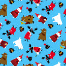 Canadian Capers - Animals - Blue