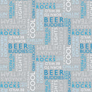 Canadian Capers - Fun Text on Grey