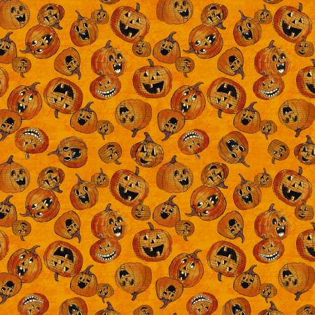 All Hallows Eve - Pumpkins on Orange