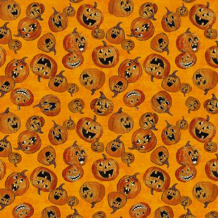 All Hallows Eve - Pumpkins on Orange