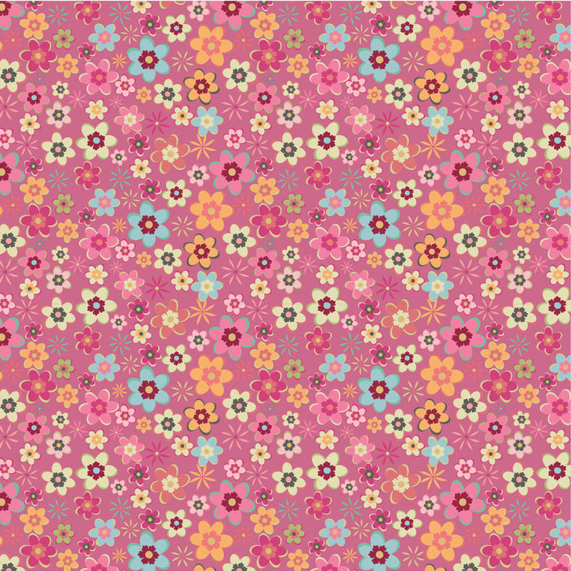 Calico Cowgirls - Meadow - Pink