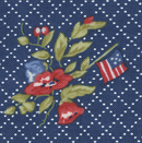Belle Isle - Patriotic (USA) Bouquet - Navy