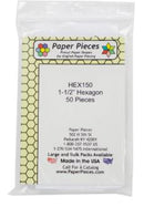 English Paper Pieces - 1.5" Hexagons (50)