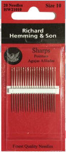 Richard Hemming Sharps Needles Size 10