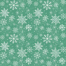 Jingle Bear Lane - Snowflakes - Green
