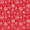Jingle Bear Lane - Snowflakes - Red