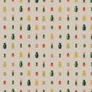 Curio - Beetles & Bugs - Khaki Metallic Fabric