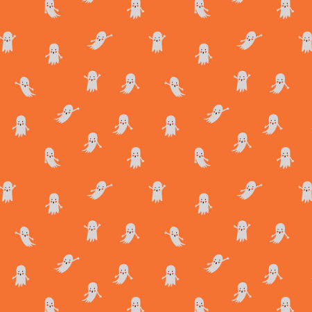 Halloween - Ghosts - Orange