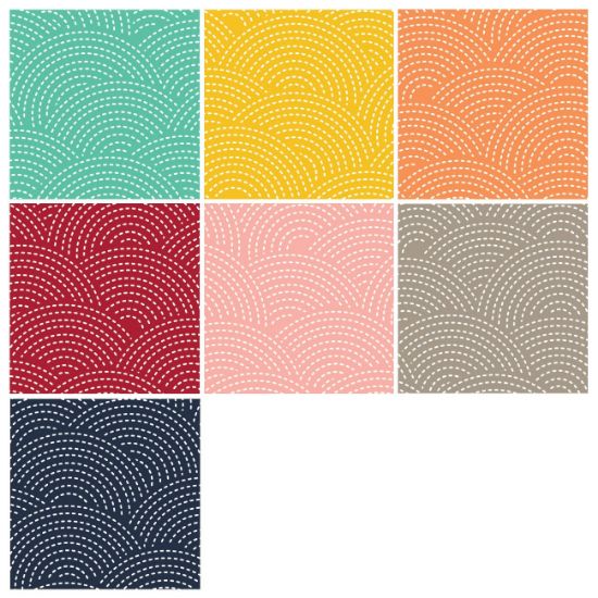 Mixology -Sashiko - Layer Cake - 10" Squares