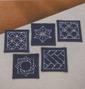 Sashiko Sampler -  Coasters