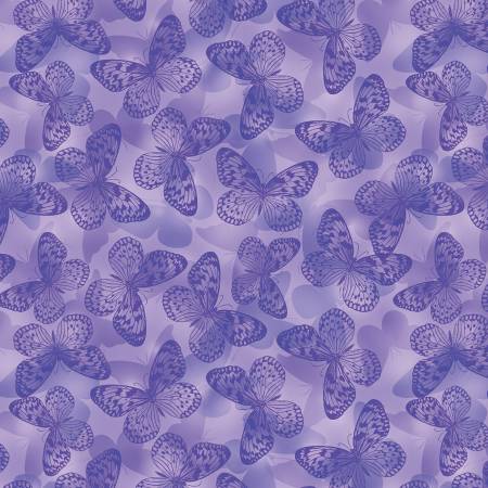 108" Wide Backing  Butterfly Whisper - Purple