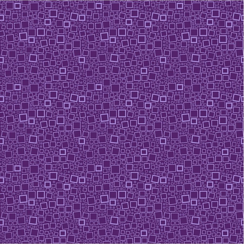 Hooked on Fish - Geometric - Purple