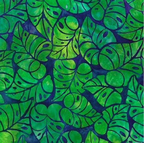 Artisan Batiks - Totally Tropical - Island Green