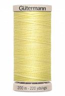  Gutermann Hand Quilting Thread 349 Yellow