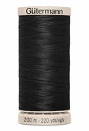 Gutermann Hand Quilting Thread 5201 Black
