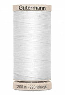 Gutermann Hand Quilting Thread 5709 White
