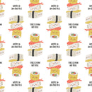 On a Roll - You Had me at Sushi - White