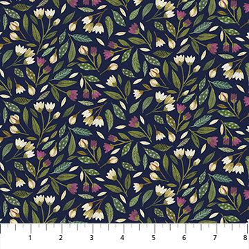 Avalon - Small Floral - Navy