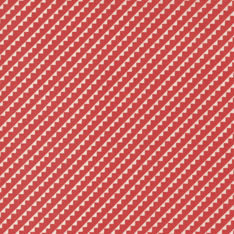 Stitched - Diagonal Stripe - Persimmon