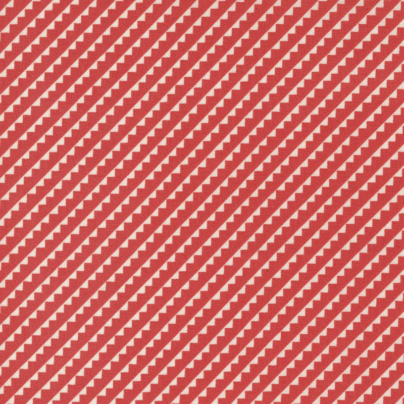 Stitched - Diagonal Stripe - Persimmon