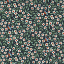 Frankie - Floral with Bird- Dull Black