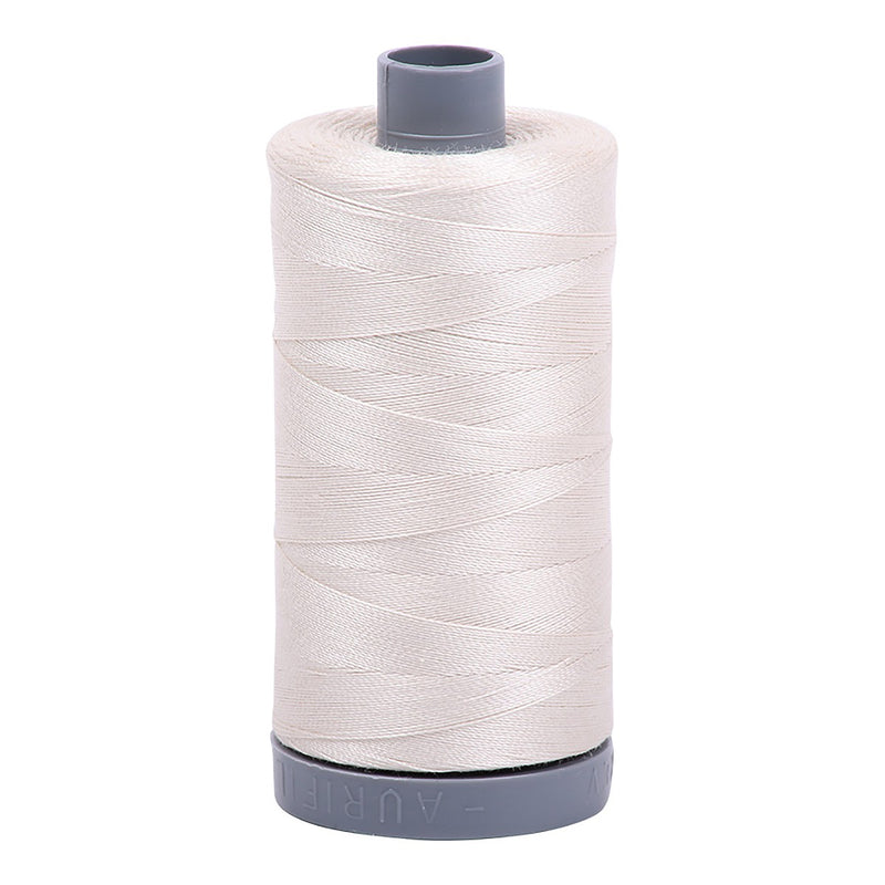Heavyweight Aurifil Thread 28wt 750 m - 2309 - Silver White