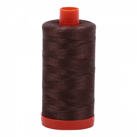 Spool of brown Aurifil Cotton Thread.