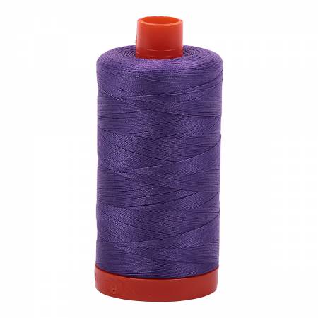 Spool of purple  Aurifil Cotton Thread.